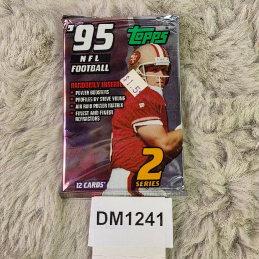 Lot of 6 1995 Topps NFL Football Series 2 Factory Sealed Wax Packs Steve Young